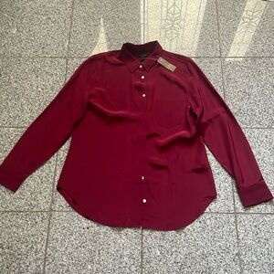 J. Crew Red button Down shirt 8